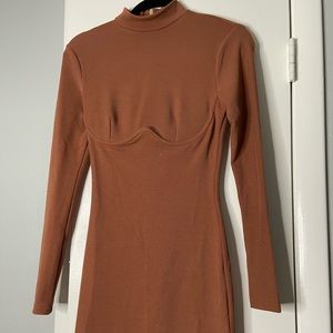 Underbust Corset style Mauve Dress